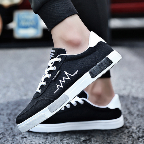 Men's summer breathable black skate shoes New light casual shoes Men's all-matching trendy flats