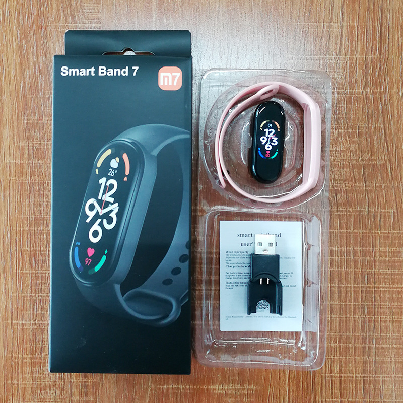 Fuente Factory m8 pulsera inteligente m7 pulsera inteligente m6 pulsera inteligente versión en inglés versión china regalo de comercio electrónico