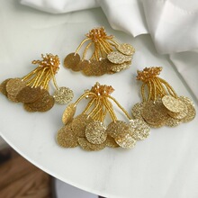 手工钉珠串珠手缝亮片闪粉耳环饰品耳坠女吊坠吊吊DIY辅料配件