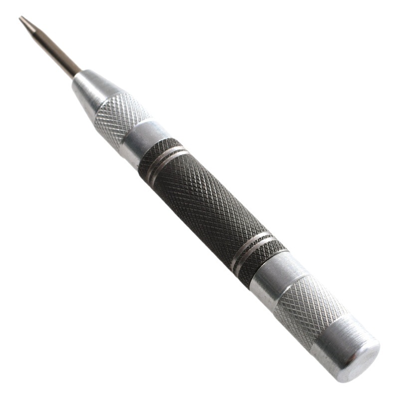 Plata negro automático central punzón ventana de emergencia interruptor de alta dureza manual herramienta punzón de metal centro de posicionamiento