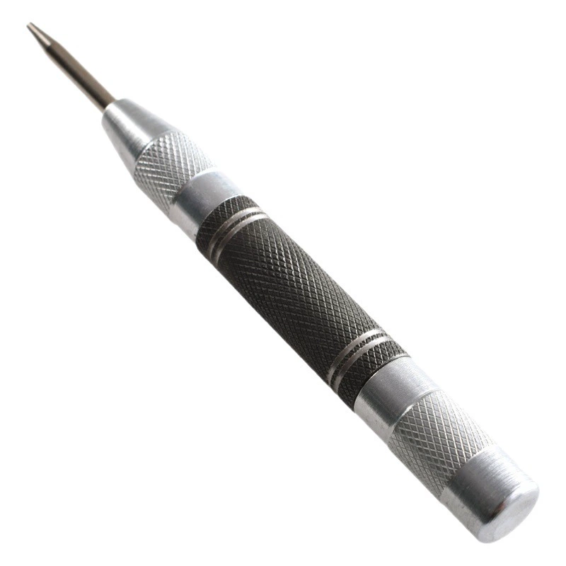 Серебристо-черный автоматический центральный перфоратор аварийный оконный выключатель высокой твердости ручной Штамповочный Инструмент для позиционирования металла центральный перфоратор