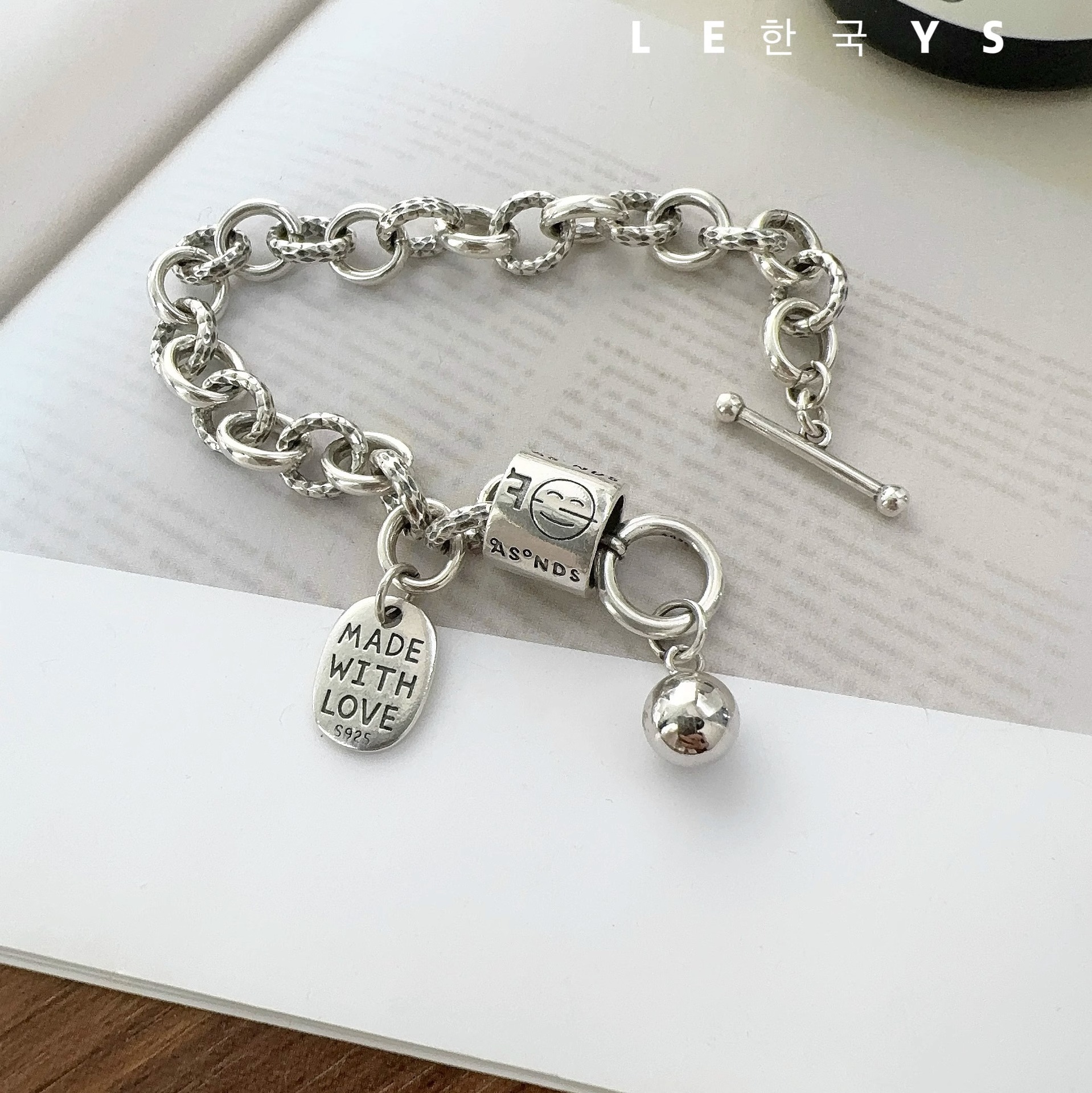 European and American Hip Hop Hop Couple Bracelet Punk Sexual Neutral Wind Internet Celebrity Same Style Personality Trendy Brand Bracelet