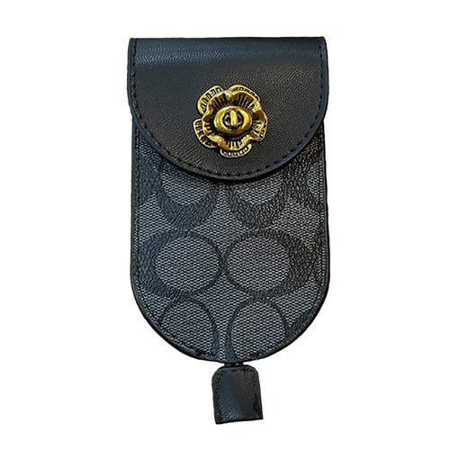 Retro Camellia Multi-functional Pull-out Car Key Holder Universal Men Women Car Key Protection Cover Storage Bag