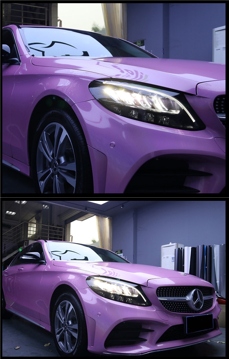 Car Headlight Blackening Film, Rear Taillight Matte Film, Car Light Color Changing Film, Glossy Black Translucent Low-Adhesion Protective Film