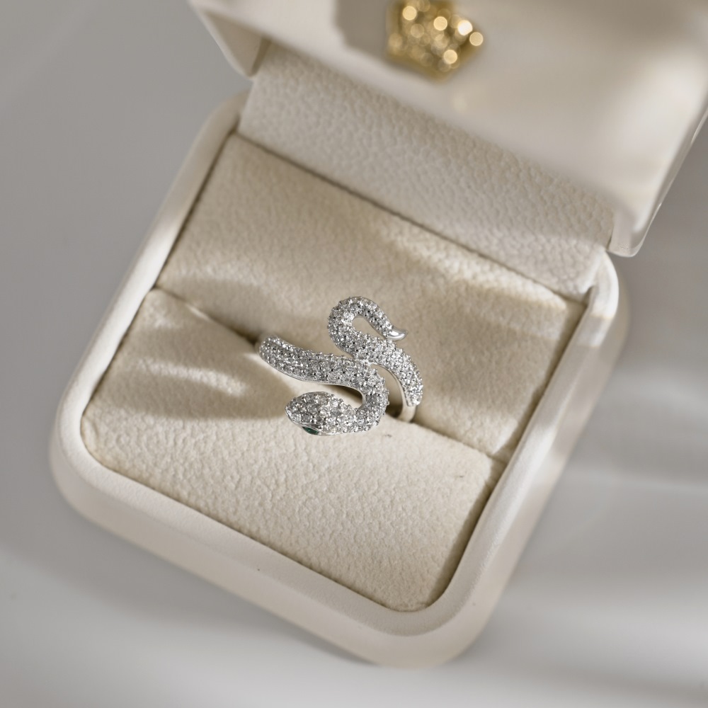 7g Weight Zircon Inlay Material Open Rings, Rings Classification 5, 9, Adjustable Ring Size 1 Piece Quantity Holiday, Daily Occasion 925 Sterling Silver Material Heart Shape Pattern Women's Gender Plating, Inlay Design Basic, Simple Style, Classic Style Style 925 Sterling Silver Zircon Heart Shape Open Rings Rings 90