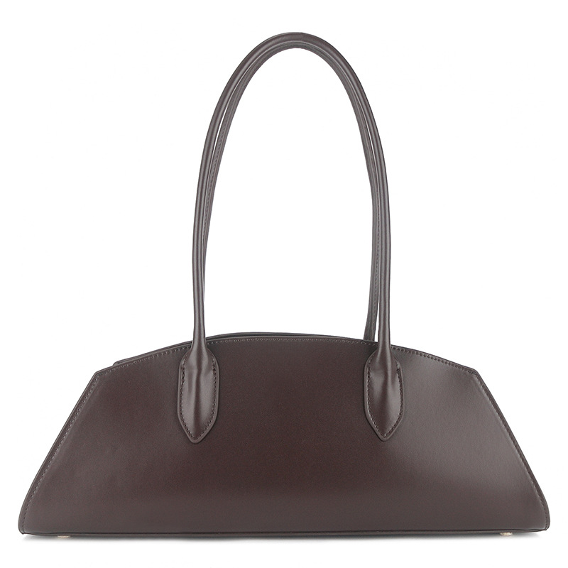 2026 Ruel Genuine Leather French Vintage Baguette Bag Autumn Winter Commuter Suede Shoulder Bag Handbag - Thumbnail 6
