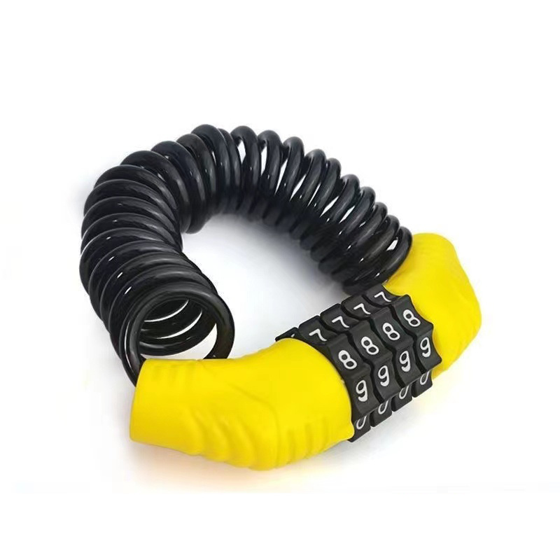 電動車安全帽專用鋼絲鎖電瓶車摩托車全盔鎖密碼防盜鎖固定頭盔鎖