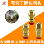 DN4分全铜可调子弹头喷头 除尘 降温 雾化喷头 园林园艺绿化喷头
