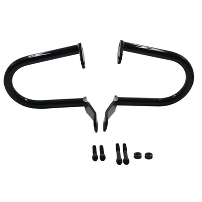 Motorcycle Side Box Guard Bars Suitable for Harley 18 Softtail Models Like Dyna Glide, Fat Boy, Fat Boss, Breakout, Etc., in Black (Motorcycle bumper)