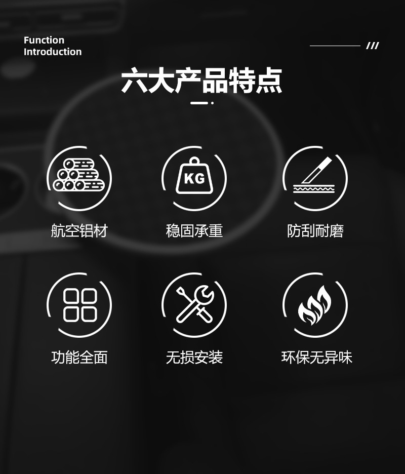 Ideal Wenjie Weilai Xiaopeng Xiaomi Car-Mounted Suspended Small Table Universal Dinner Plate Small Round Table Tea Tray Office Rotation