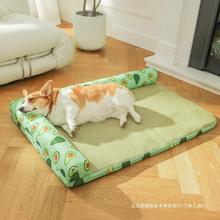 狗窝四季通用夏天凉席垫猫咪垫子狗垫子睡觉用床垫