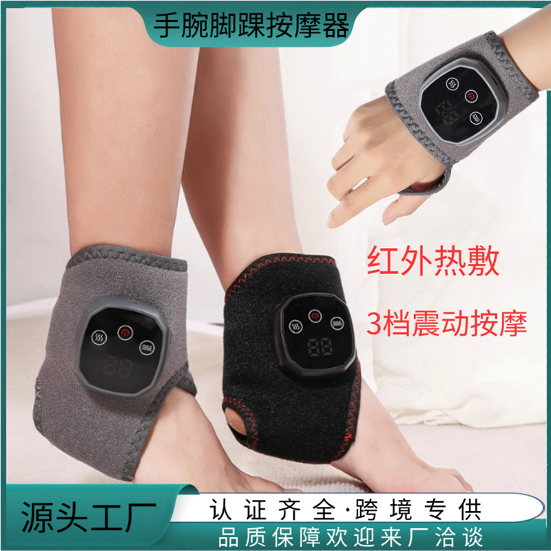 Smart Ankle Massager with Graphene Heating and Vibration, Foot and Sole Massage Device, Warming Hand Massager