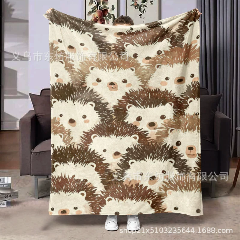 Простые милые животные мягкие и удобные фланелевые одеяла универсальные четыре сезона