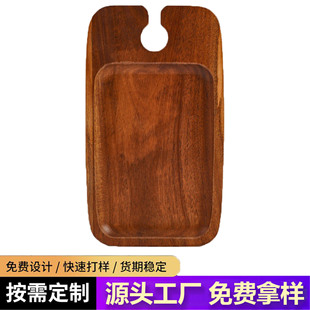 Red Wine Food Rack Solid Wood Wine Rack Food Tray Convenient Home Restaurant Banquet Tools Wooden Tray Wholesale
