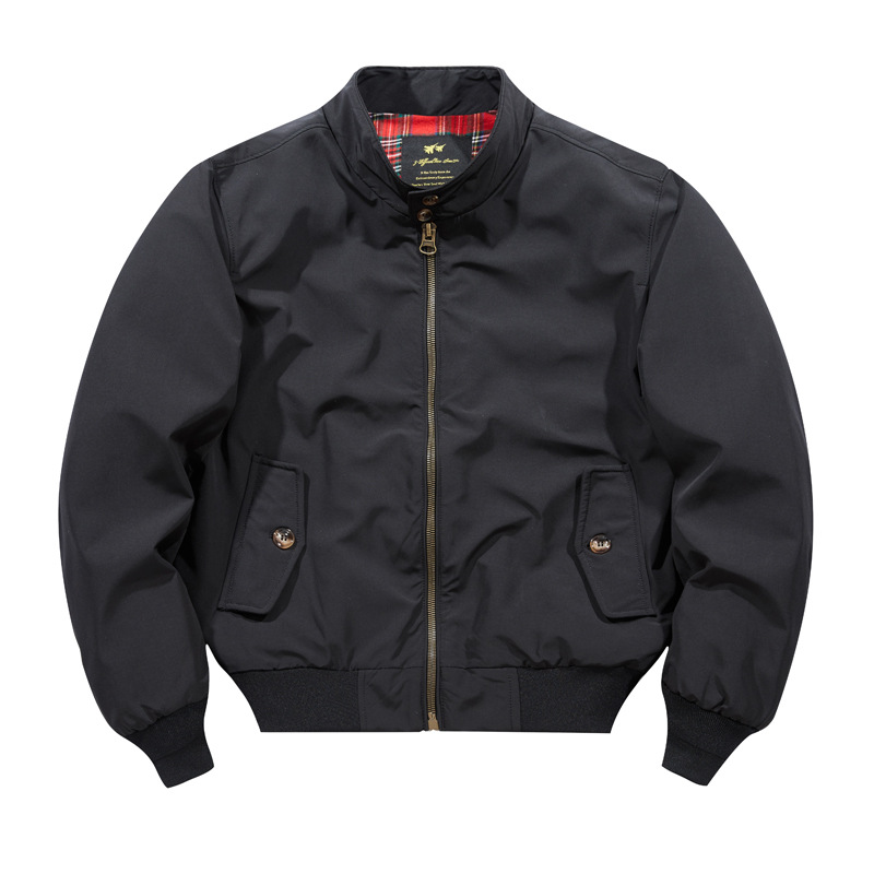 Harrington G9 chaqueta de los hombres de estilo americano retro chaqueta casual ameikaji primavera y otoño cazadora collar de pie chaqueta de vuelo