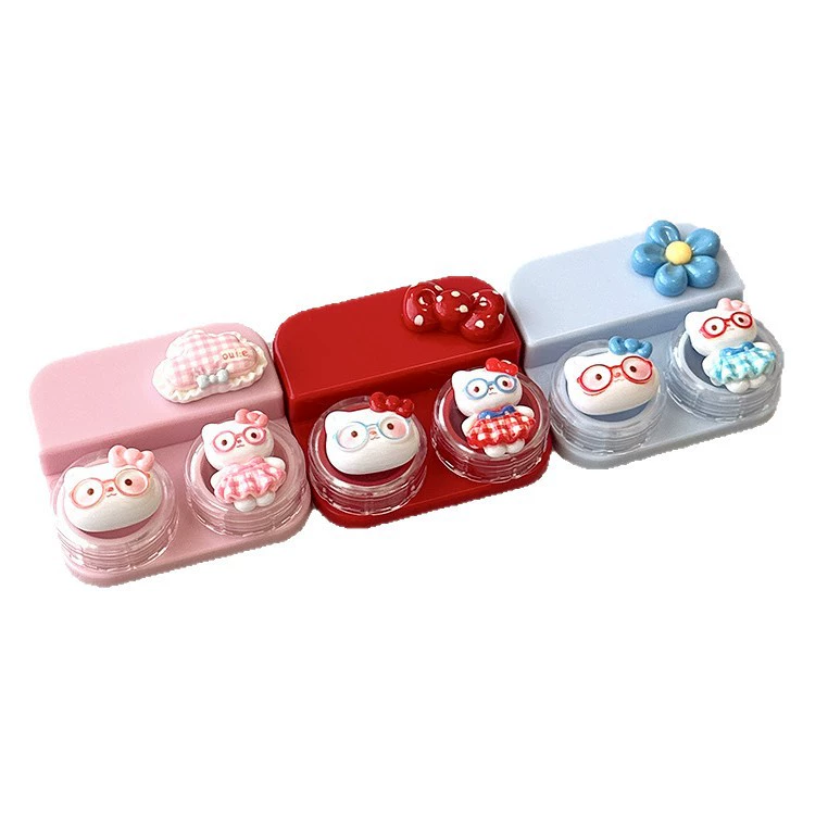 Small cute box, cartoon invisible glasses
