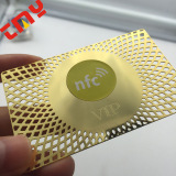 Зеркальное NFC Sensor Chip Card Card из нержавеющей стали.
