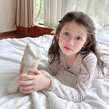 2024秋冬儿童男女童秋衣秋裤无骨内衣A类羊毛拉架家居服套装睡衣