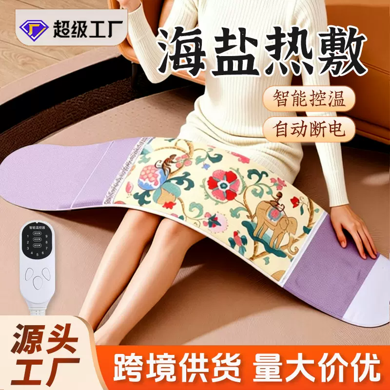 艾远堂电加热粗盐海盐热敷包暖宫神器家用理疗海盐艾灸热敷护腰带