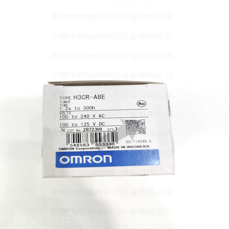 H3CR-A8E AC100-240/DC100-125现货OMRON固态定时器48×48mm 8脚