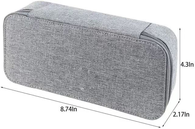 (Wholesale), capacious pencil case, school stationery with zipper, storage bag, polyester 2