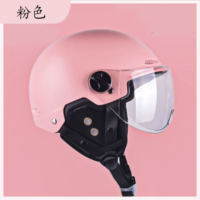 summer, and designed as a half helmet – Motosiklet dəbilqələri - winter-ear-warmers-3c-pink-hd-lens