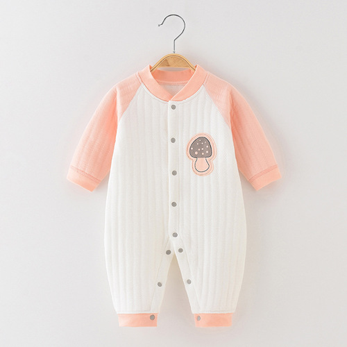 Baby jumpsuit, spring, autumn and winter, pure cotton outer wear, baby underwear, crawling suit, pajamas, newborn clothes