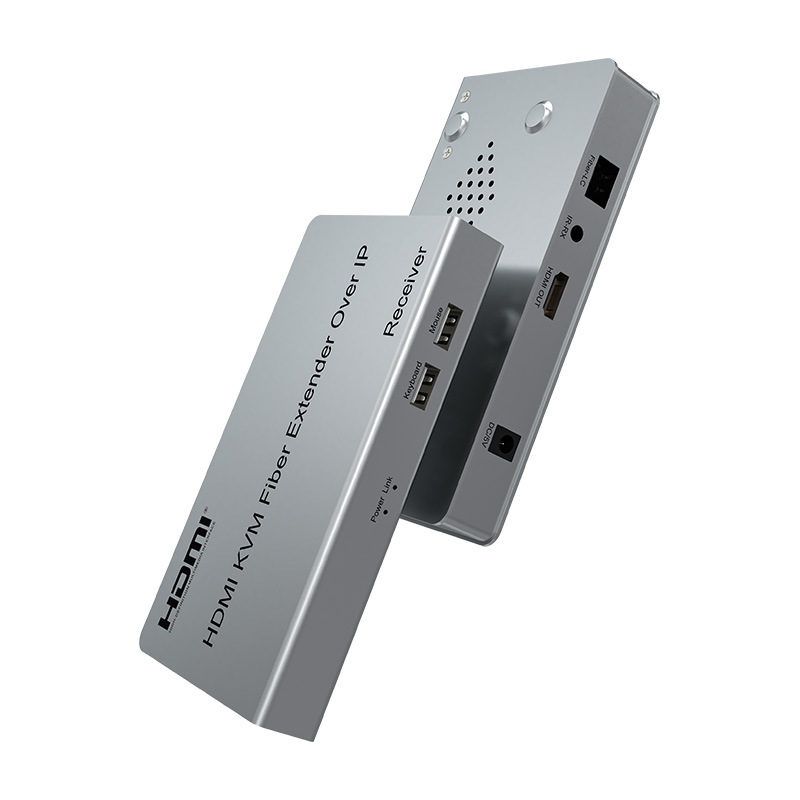 原厂HDMI KVM IP光纤延长器 HDMI KVM Fiber Extender Over IP