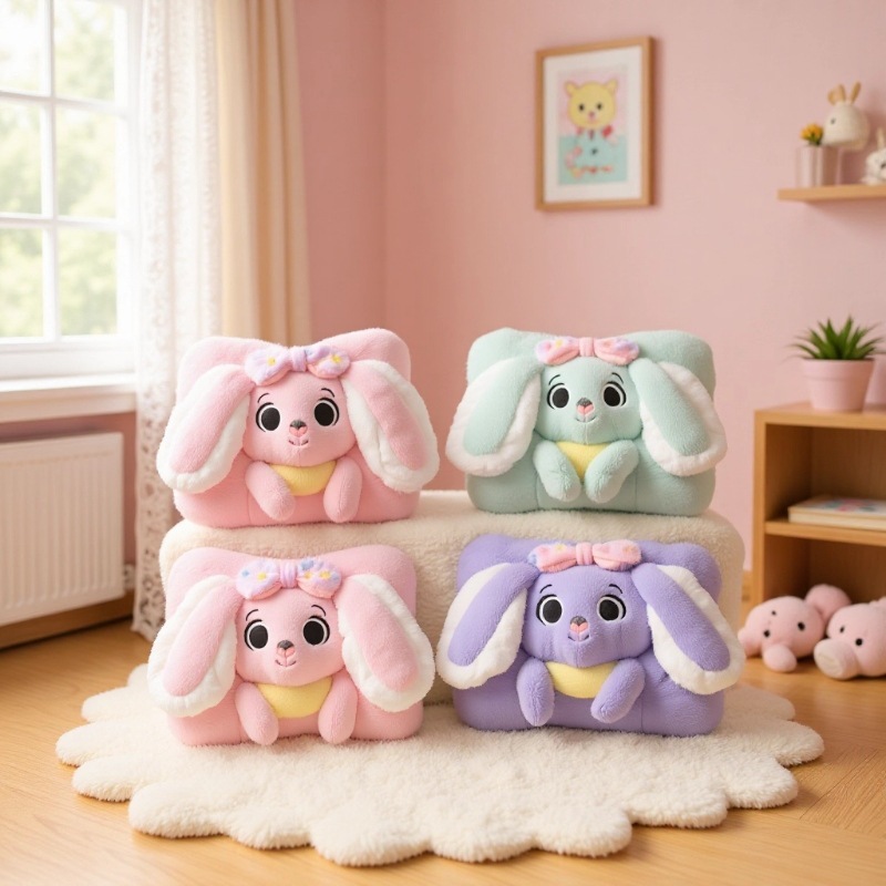 厂家批发充电款热水袋卡通可爱毛绒套暖水袋注水防爆暖手宝