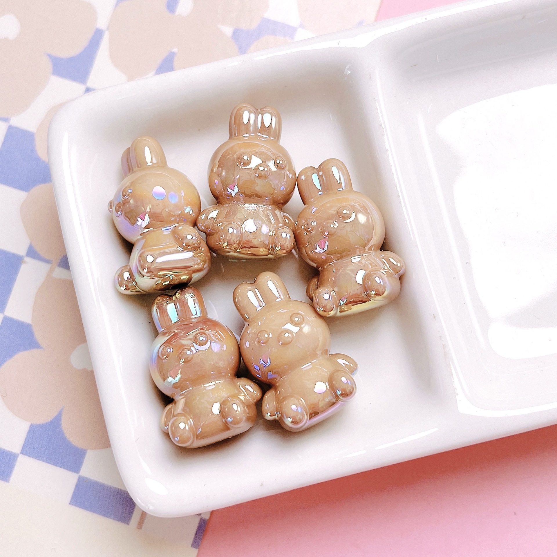 56g Weight Beads Jewelry Making Type Beaded, Mobile Phone Chain, Keychain Classification 10 PCS/Package Quantity Arylic Material Rabbit, Bag, Bunny Pattern All Seasons Season Cute, Vacation, Classic Style Style Beaded Craft 10 PCS/Package Arylic Rabbit Bag Bunny Beaded Mobile Phone Chain Keychain Beads 9