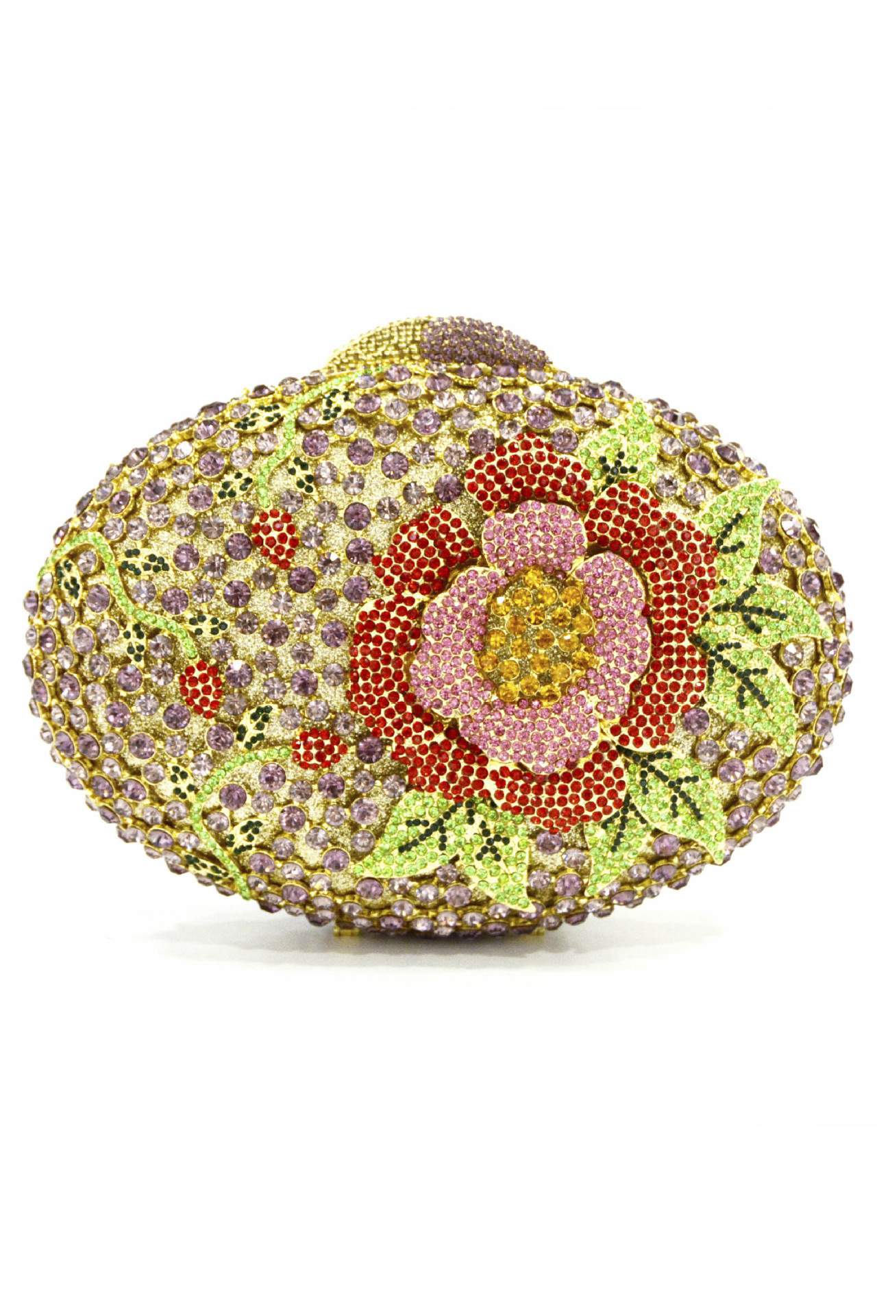 Huevo de ganso, una flor con diamantes, bolsas de cena, bolsas de diamantes transfronterizas, bolsas de joyas, bolsas de mano, bolsas de embrague