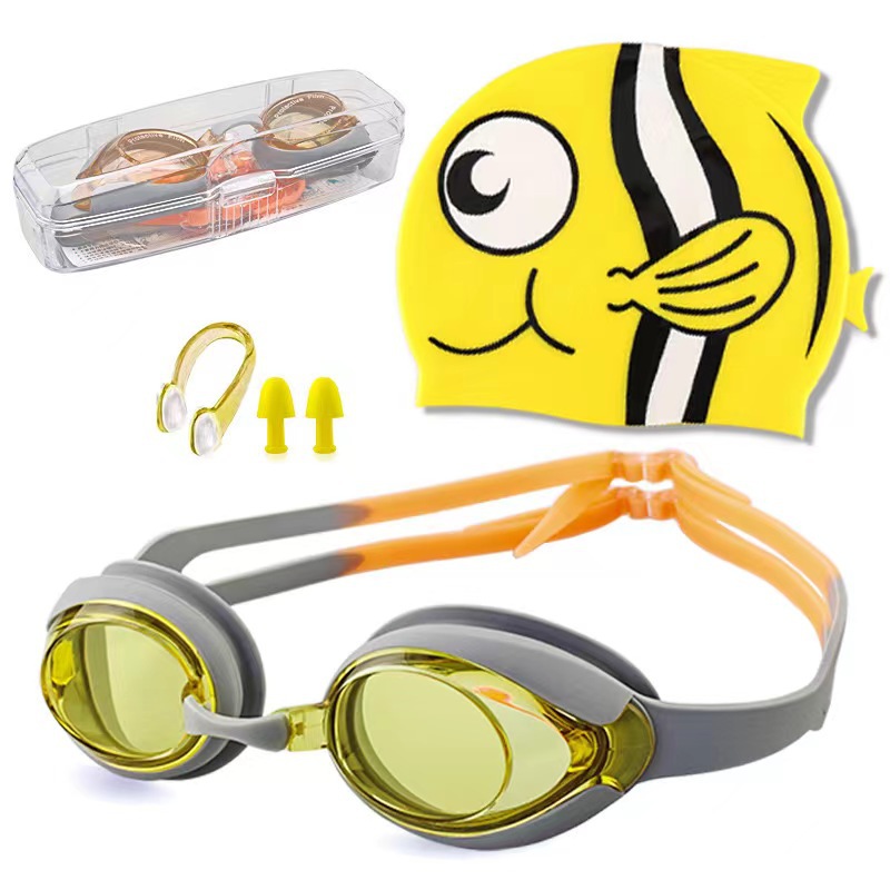 노란색 오렌지 잉어 물고기 세트 (고급 박스)