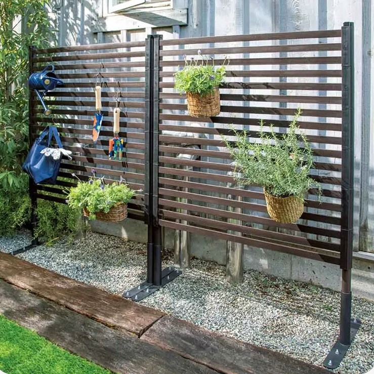 Plastic Steel Fence for Privacy, Wall Guardrail, Villa Climbing Vine Railing, Courtyard Garden Fence, Screen Support