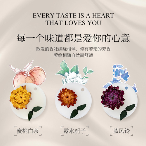 Wardrobe fragrance wax tablets pendant, long-lasting fragrance for clothes, wardrobe fragrance tablets, refreshing fragrance, artifact for girls and men