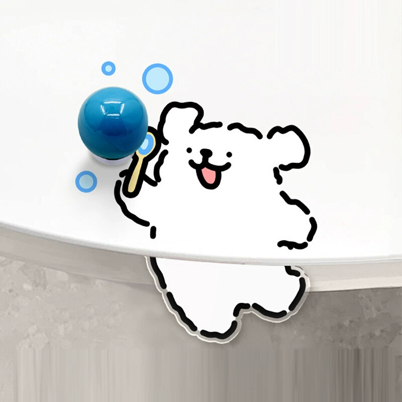 Подъемник для крышки унитаза Bubble Puppy, акриловая ручка для крышки унитаза для ванной комнаты, милая негрязная открывалка для крышки унитаза