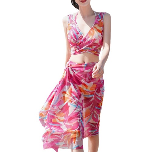 Summer Love Beach Sand Swimsuit Women's Separate Bikini Set Vacation Swimwear