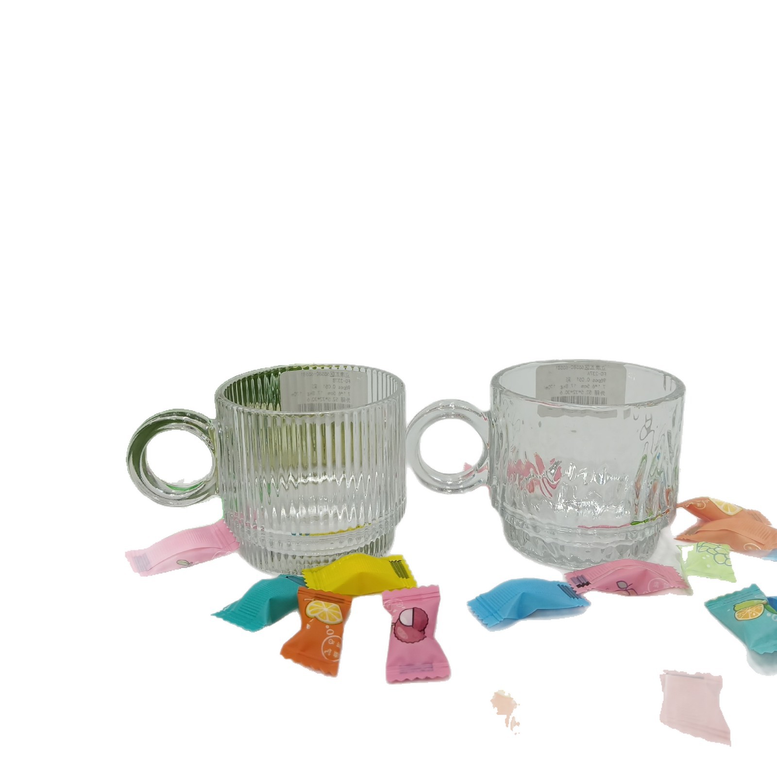 Tazas de vidrio de dibujos animados de conejo coreano de diseño original tazas de agua de orejas grandes tazas de mango de taza de desayuno de leche ins image 6