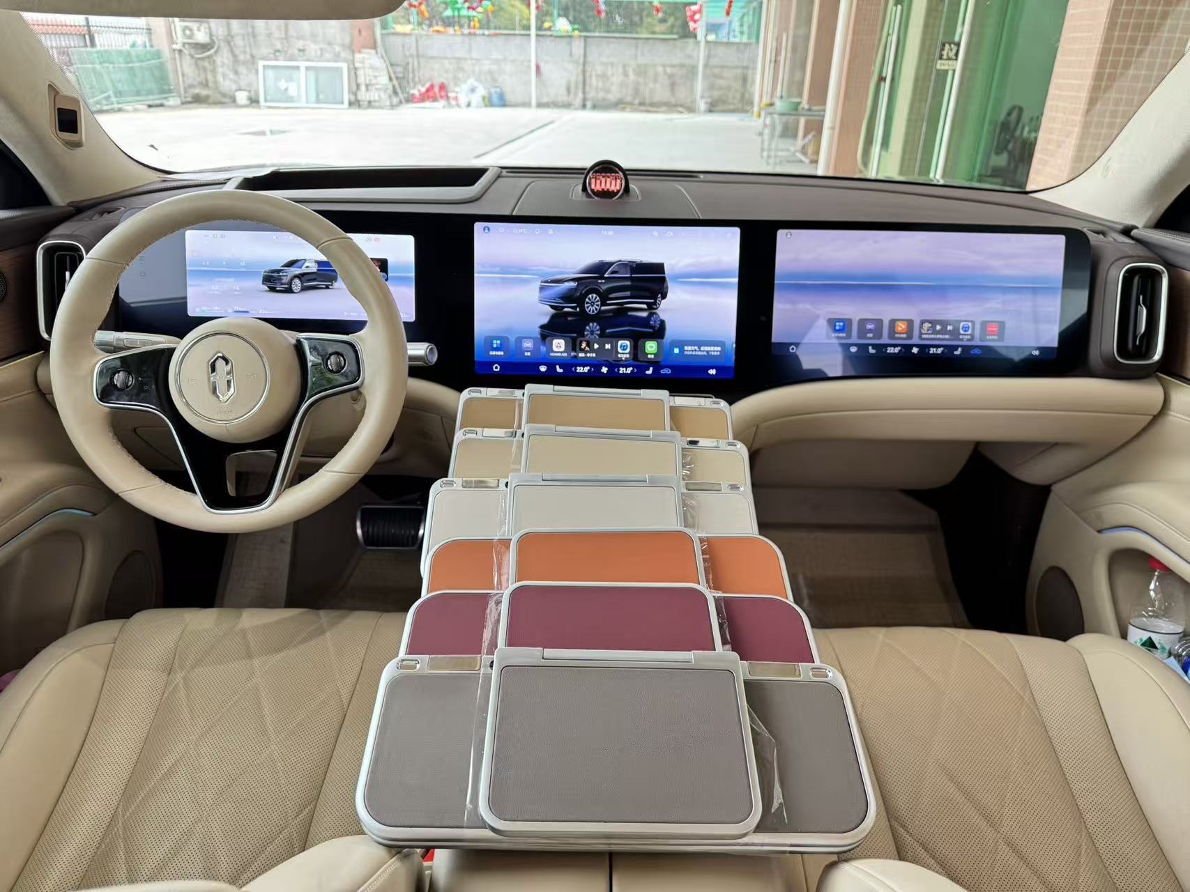 Cross-Border New Hot-Selling Car-Mounted Small Table Board for Storage and Office Use, Foldable and Practical for Placing Computers and Mobile Phones
