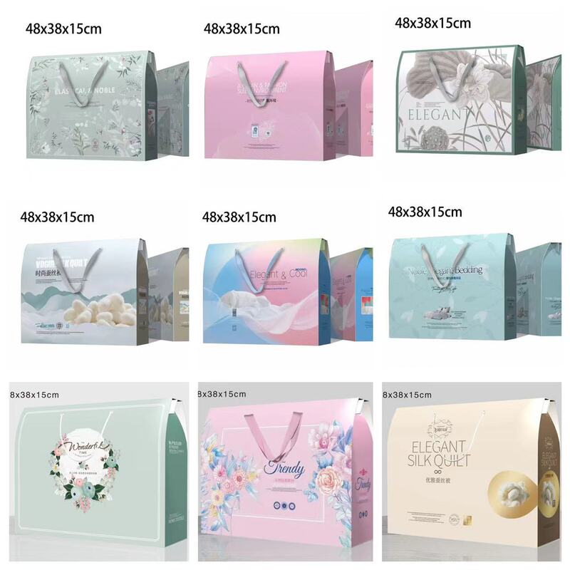 Summer quilt air conditioning quilt gift box silk summer quilt packaging quilt carton box bedding box blanket packaging in stock