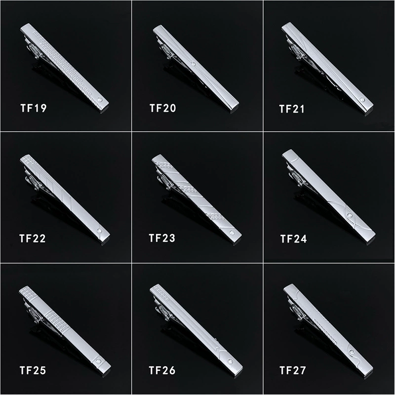 Металлическая зажимка для галстука, отправка из Иу, в наличии на складе, трансграничный хит продаж, серебряный, для делового костюма, формальный, мужской