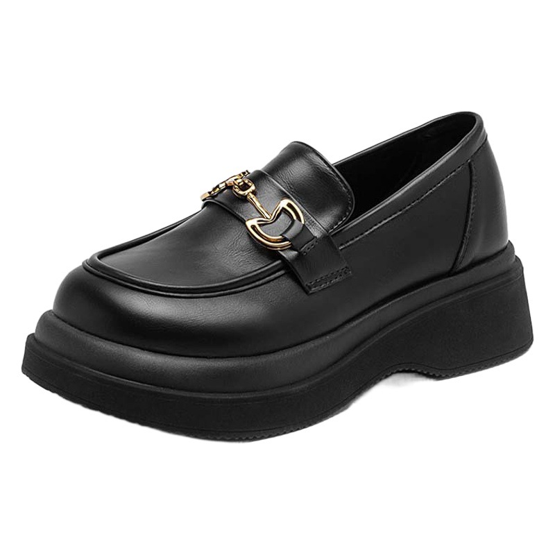 Augu Shi Deng estilo inglés zapatos de cuero para mujeres 2026 nueva primavera estudiantes japoneses estilo retro jk Lefour zapatos de moda