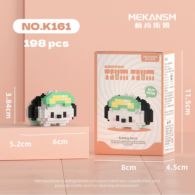 Mini Bricks Cartoon Constructor Set, Sanrio-style Characters, Multiple Models (188–626 pcs)