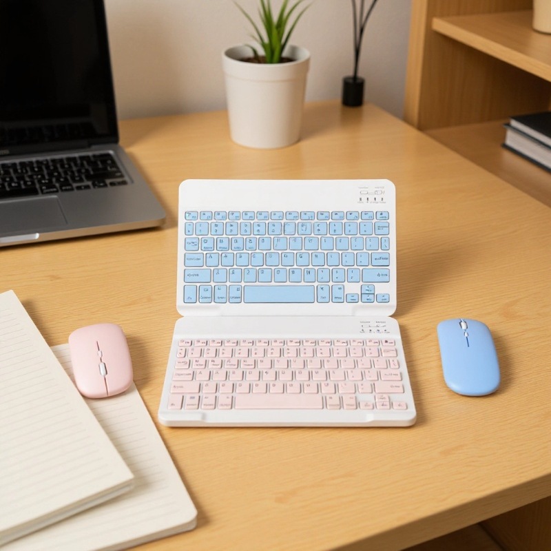 Tablet Wireless Keyboard Bluetooth Suitable for Apple Mini Cute Girls Hand Mouse