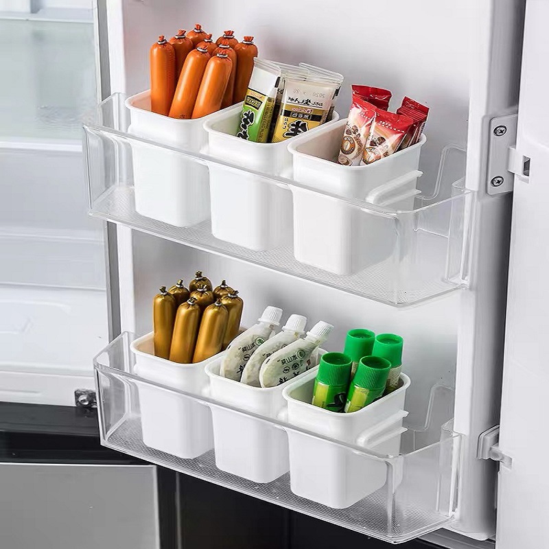 Refrigerator food classification storage box household Freezer Side entrance Storage box kitchen Refrigerator Food Crisper Sorting box