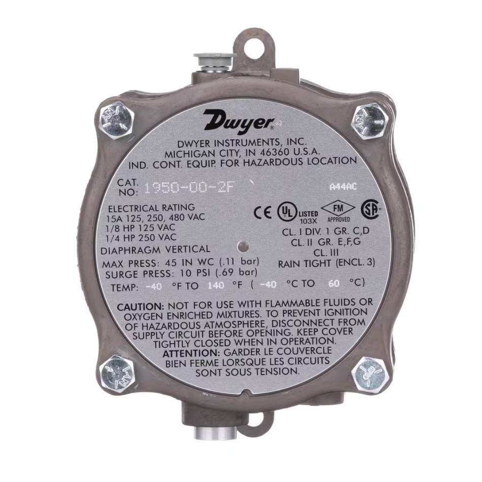 DWYER德威尔 1950P-2-2F 1950P-8-2F 全天候防爆差压开关