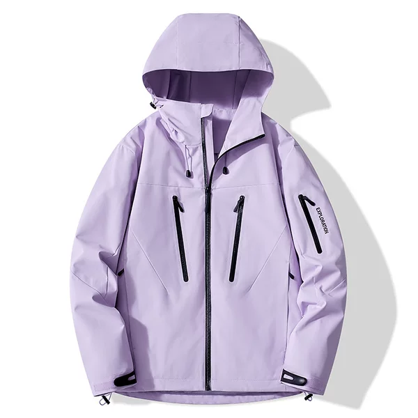 Hooded windproof mountaineering jacket, available in various styles and colors, outdoor windproof and waterproof jacket for hiking, in stock