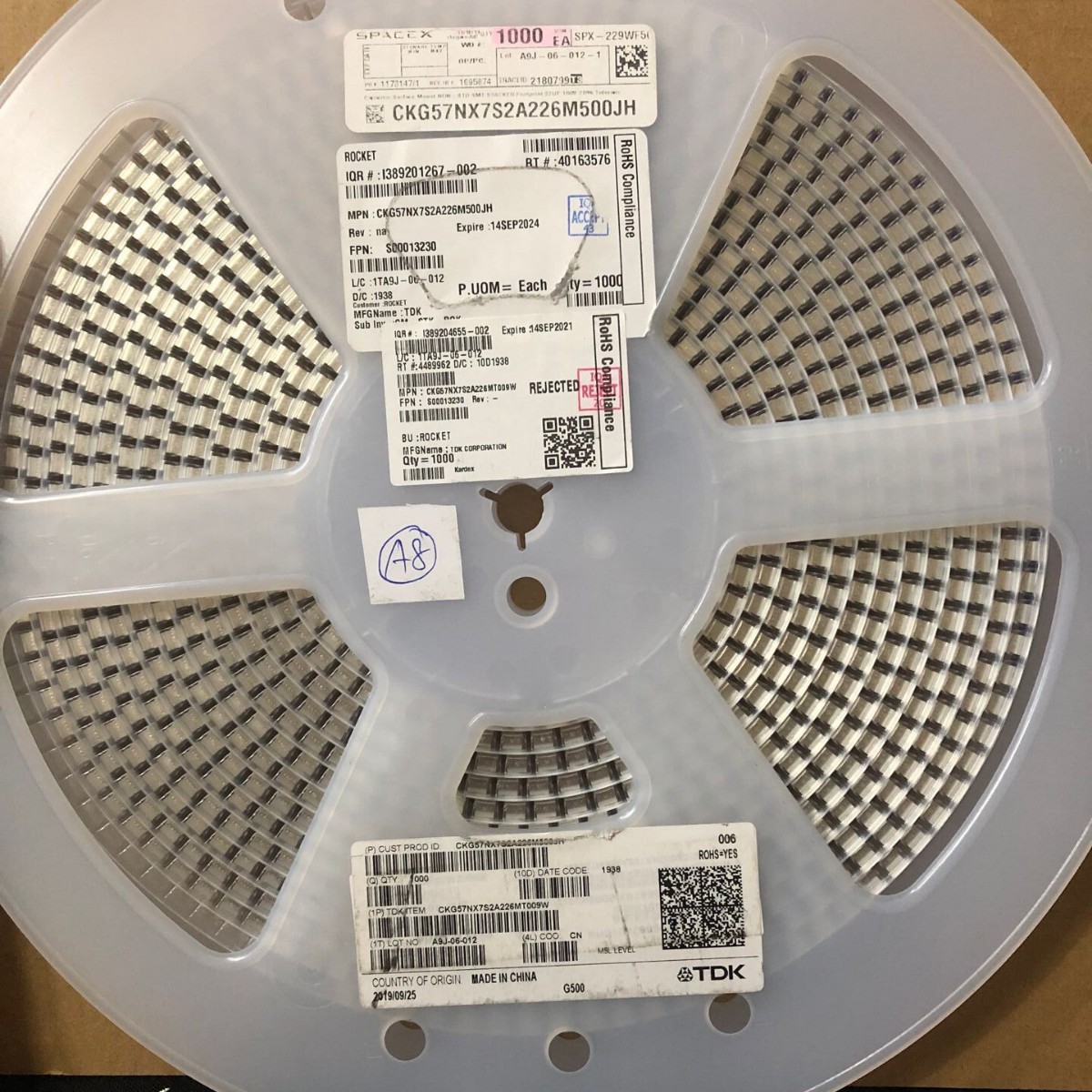 原装CKG57NX7R2A106M500JH车规金属支架电容X7R 100V 10UF 20%