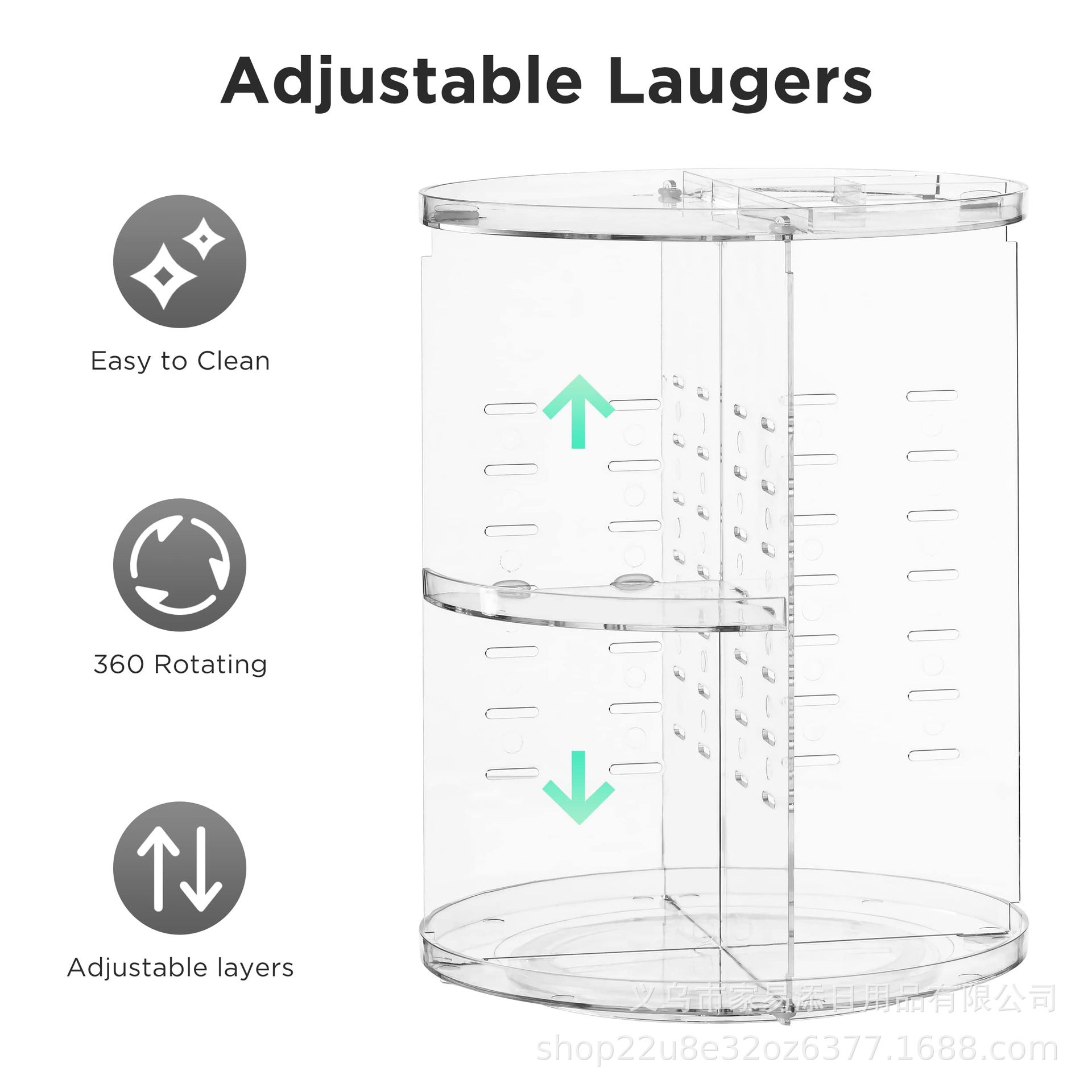 Red en línea caja de almacenamiento de cosméticos rotativos transparente梳妆台 productos de cuidado de la piel estante dormitorio caja de acabado de lápiz labial de escritorio
