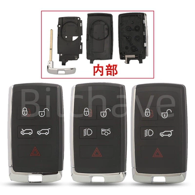 Suitable for 5-button Land Rover, Jaguar, Range Rover, Discovery. Original model smart card remote control car key replacement shell