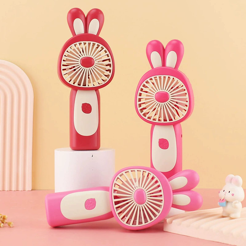 Cartoon small handheld travel table air fan, new collection